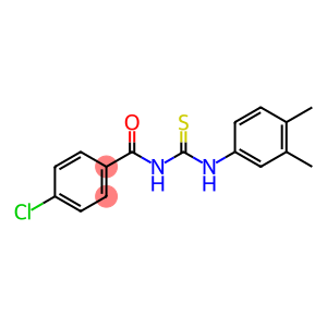 Benzamide, 4-chloro-N-[[(3,4-dimethylphenyl)amino]thioxomethyl]-