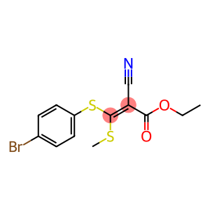 Ethyl3-(4-bromophenylthio)-2-cyano-3-(methylthio)acrylate