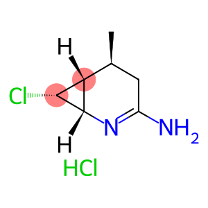 2-Azabicyclo[4.1.0]hept-2-en-3-amine, 7-chloro-5-methyl-, hydrochloride (1:1), (1S,5S,6R,7R)-