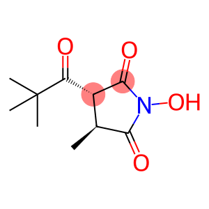 2,5-Pyrrolidinedione, 3-(2,2-dimethyl-1-oxopropyl)-1-hydroxy-4-methyl-, (3R,4S)-rel- (9CI)