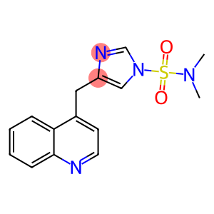 1H-Imidazole-1-sulfonamide,  N,N-dimethyl-4-(4-quinolinylmethyl)-