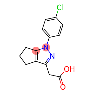 1,4,5,6-Tetrahydro-1-(p-chlorophenyl)-3-cyclopentapyrazoleacetic acid