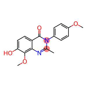 4(3H)-Quinazolinone,  7-hydroxy-8-methoxy-3-(4-methoxyphenyl)-2-methyl-