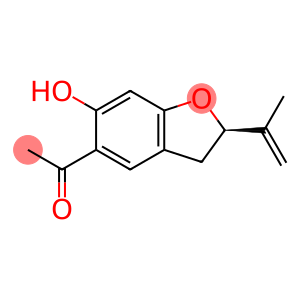 Ethanone, 1-[(2R)-2,3-dihydro-6-hydroxy-2-(1-methylethenyl)-5-benzofuranyl]-