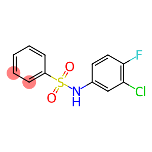 N-(3-chloro-4-fluorophenyl)benzenesulfonamide