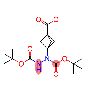 di-tert-butyl 1-(3-(methoxycarbonyl)bicyclo[1.1.1]pentan-1-yl)hydrazine-1,2-dicarboxylate