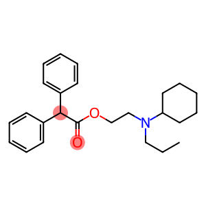 Acetic acid, diphenyl-, 2-(cyclohexylpropylamino)ethyl ester (8CI)