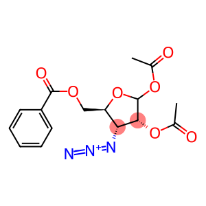 1,2-Di-O-acetyl-3-azido-3-deoxy-5-O-benzoyl-D-ribofuranose