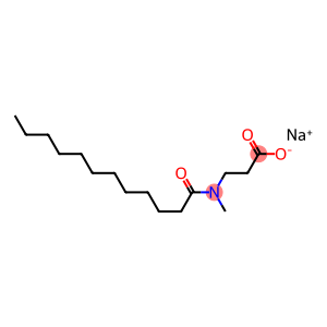 sodium N-methyl-N-(1-oxododecyl)-beta-alaninate