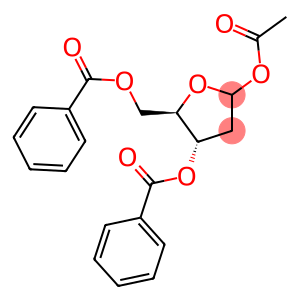 β-D-threo-Pentofuranose, 2-deoxy-, 1-acetate 3,5-dibenzoate