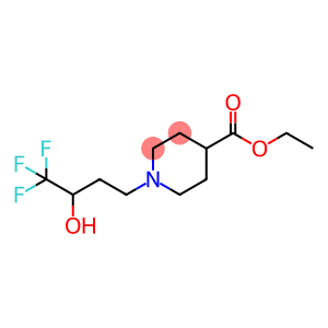 4-Piperidinecarboxylic acid, 1-(4,4,4-trifluoro-3-hydroxybutyl)-, ethyl ester