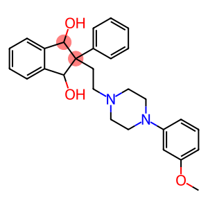 1H-Indene-1,3-diol, 2,3-dihydro-2-[2-[4-(3-methoxyphenyl)-1-piperazinyl]ethyl]-2-phenyl-