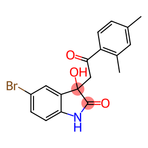 5-bromo-3-[2-(2,4-dimethylphenyl)-2-oxoethyl]-3-hydroxy-1,3-dihydro-2H-indol-2-one