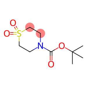 4-Thiomorpholinecarboxylic acid, 1,1-dimethylethyl ester, 1,1-dioxide