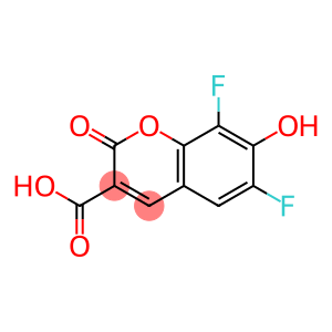 6,8-Difluoro-7-hydroxy-2-oxo-2H-1-benzopyran-3-carboxylic acid