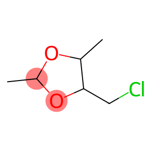 1,3-Dioxolane,  4-(chloromethyl)-2,5-dimethyl-,  stereoisomer  (8CI)