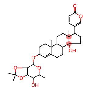 3β-[(6-Deoxy-2-O,3-O-isopropylidene-α-L-mannopyranosyl)oxy]-14-hydroxybufa-4,20,22-trienolide