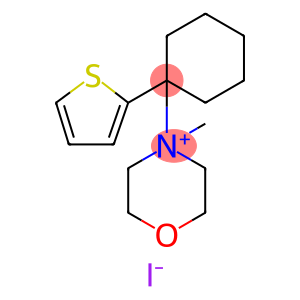Morpholinium, 4-methyl-4-[1-(2-thienyl)cyclohexyl]-, iodide (1:1)