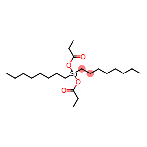 Dipropionic acid dioctyltin(IV) salt