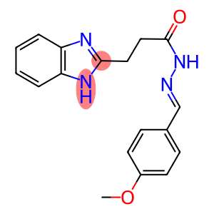 3-(1H-benzimidazol-2-yl)-N'-(4-methoxybenzylidene)propanohydrazide