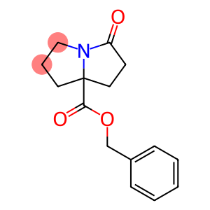 1H-Pyrrolizine-7a(5H)-carboxylic acid, tetrahydro-3-oxo-, phenylmethyl ester