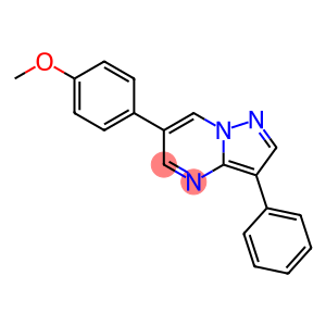 6-(4-METHOXY-PHENYL)-3-PHENYL-PYRAZOLO[1,5-A]PYRIMIDINE