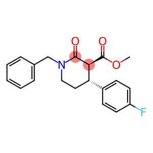 3-Piperidinecarboxylic acid, 4-(4-fluorophenyl)-2-oxo-1-(phenylmethyl)-, methyl ester, (3S,4R)-