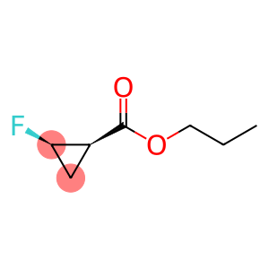 Cyclopropanecarboxylic acid, 2-fluoro-, propyl ester, (1R,2R)-rel- (9CI)