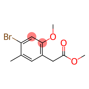 Benzeneacetic acid, 4-bromo-2-methoxy-5-methyl-, methyl ester