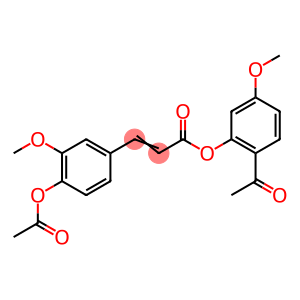 2-Propenoic acid, 3-[4-(acetyloxy)-3-methoxyphenyl]-, 2-acetyl-5-methoxyphenyl ester