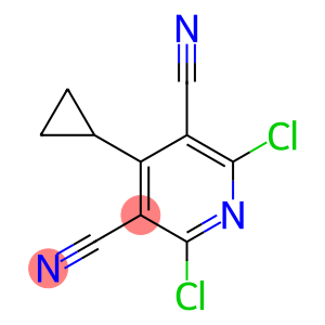 2,6-dichloro-4-cyclopropylpyridine-3,5-dicarbonitrile