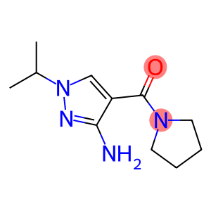 1-Isopropyl-4-(pyrrolidin-1-ylcarbonyl)-1H-pyrazol-3-amine