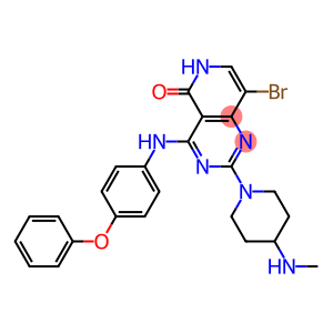 8-BroMo-2-(4-(MethylaMino)piperidin-1-yl)-4-((4-phenoxyphenyl)aMino)pyrido[4,3-d]pyriMidin-5(6H)-one