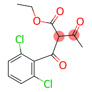 Benzenepropanoic acid, α-acetyl-2,6-dichloro-β-oxo-, ethyl ester