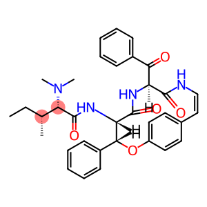 (2S,3R)-N-[(3R,4S,7S)-7-Benzoyl-5,8-dioxo-3-phenyl-2-oxa-6,9-diazabicyclo[10.2.2]hexadeca-10,12,14(1),15-tetren-4-yl]-2-(dimethylamino)-3-methylpentanamide