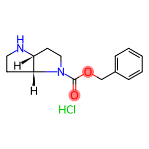 Pyrrolo[3,2-b]pyrrole-1(2H)-carboxylic acid, hexahydro-, phenylmethyl ester, hydrochloride (1:1), (3aR,6aR)-rel-