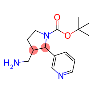 1-Pyrrolidinecarboxylic acid, 3-(aminomethyl)-2-(3-pyridinyl)-, 1,1-dimethylethyl ester