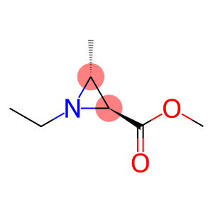 2-Aziridinecarboxylicacid,1-ethyl-3-methyl-,methylester,(2S,3R)-(9CI)