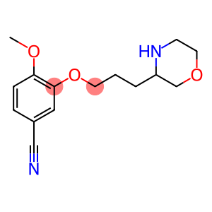 4-Methoxy-3-(3-(Morpholin-3-yl)propoxy)benzonitrile