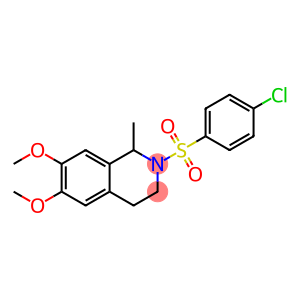 2-[(4-chlorophenyl)sulfonyl]-6,7-dimethoxy-1-methyl-1,2,3,4-tetrahydroisoquinoline