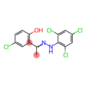 (E)-4-氯-2-(1-(2-(2,4,6-三氯苯基)肼)乙基)苯酚