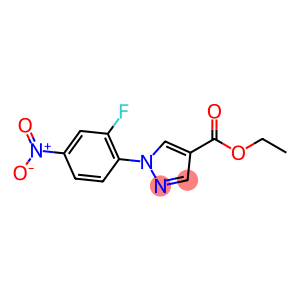 3-fluoro-1-nitro-4-(1H-4-carbethoxypyrazol-1-yl)benzene