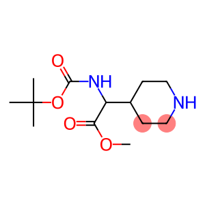 4-Piperidineacetic acid, α-[[(1,1-dimethylethoxy)carbonyl]amino]-, methyl ester