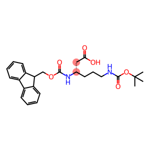 (S)-3-(((9H-芴-9-基)甲氧基)羰基)氨基)-6-((叔丁氧羰基)氨基)己酸