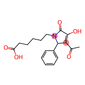 6-(3-ACETYL-4-HYDROXY-5-OXO-2-PHENYL-2,5-DIHYDRO-1H-PYRROL-1-YL)HEXANOIC ACID