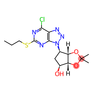 4H-Cyclopenta-1,3-dioxol-4-ol, 6-[7-chloro-5-(propylthio)-3H-1,2,3-triazolo[4,5-d]pyrimidin-3-yl]tetrahydro-2,2-dimethyl-, (3aR,4S,6R,6aS)-