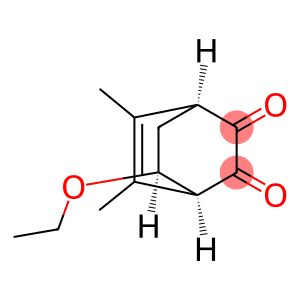 Bicyclo[2.2.2]oct-5-ene-2,3-dione, 7-ethoxy-5,6-dimethyl-, (1R,4R,7R)-rel- (9CI)