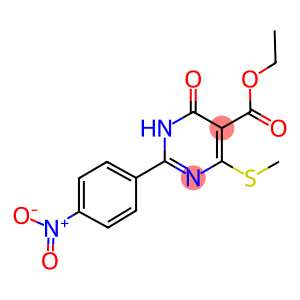 ethyl 2-{4-nitrophenyl}-4-(methylsulfanyl)-6-oxo-1,6-dihydro-5-pyrimidinecarboxylate