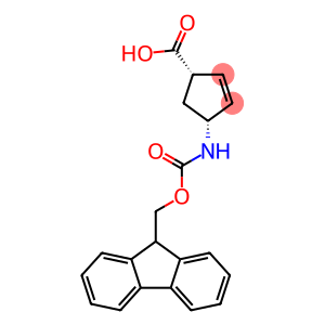 (-)-(1S,4R)-N-Fmoc-4-氨基环戊-2-烯羧酸