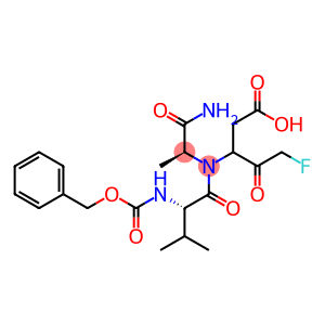 L-Alaninamide, N-[(phenylmethoxy)carbonyl]-L-valyl-N-[1-(carboxymethyl)-3-fluoro-2-oxopropyl]-